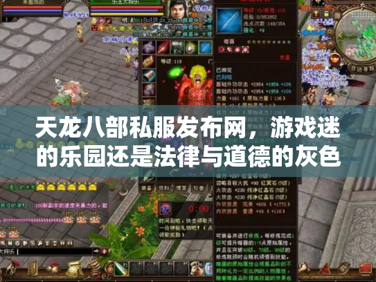 天龙八部私服发布网，游戏迷的乐园还是法律与道德的灰色地带？