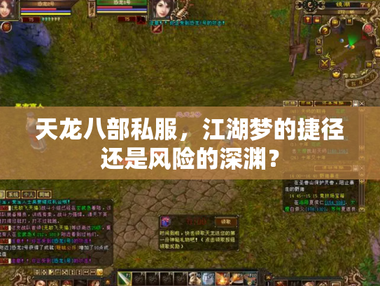 天龙八部私服，江湖梦的捷径还是风险的深渊？