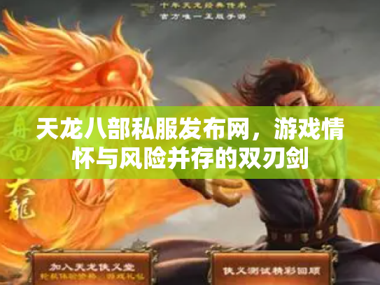 天龙八部私服发布网，游戏情怀与风险并存的双刃剑
