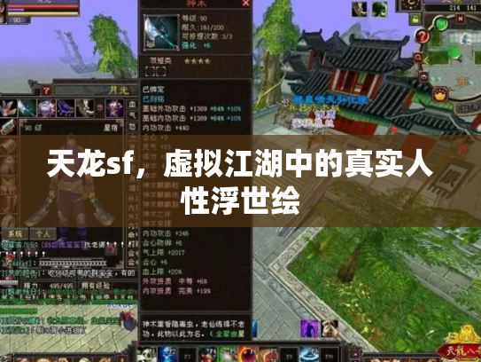 天龙sf，虚拟江湖中的真实人性浮世绘