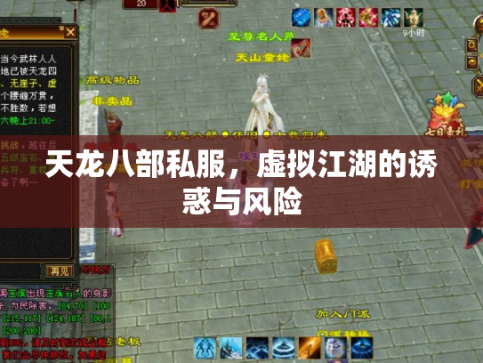 天龙八部私服，虚拟江湖的诱惑与风险