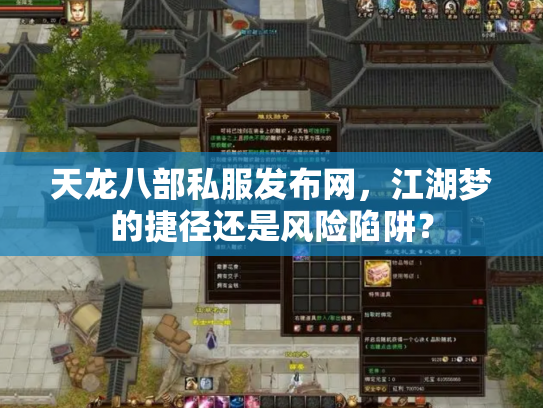 天龙八部私服发布网，江湖梦的捷径还是风险陷阱？