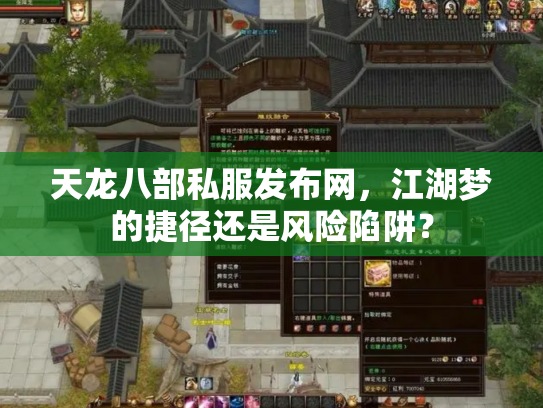 天龙八部私服发布网，江湖梦的捷径还是风险陷阱？