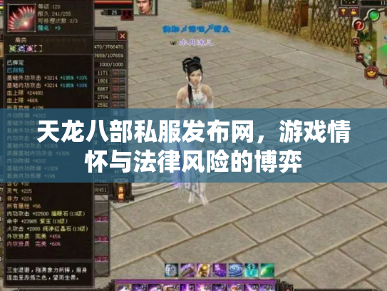 天龙八部私服发布网，游戏情怀与法律风险的博弈
