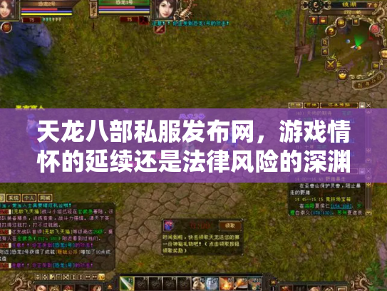 天龙八部私服发布网，游戏情怀的延续还是法律风险的深渊？