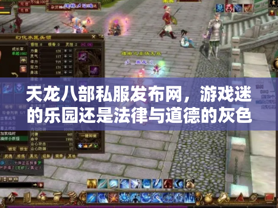 天龙八部私服发布网，游戏迷的乐园还是法律与道德的灰色地带？