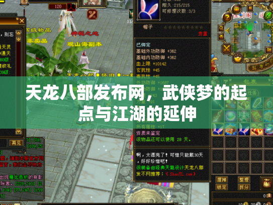 天龙八部发布网，武侠梦的起点与江湖的延伸
