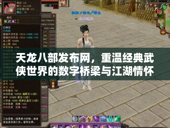 天龙八部发布网，重温经典武侠世界的数字桥梁与江湖情怀