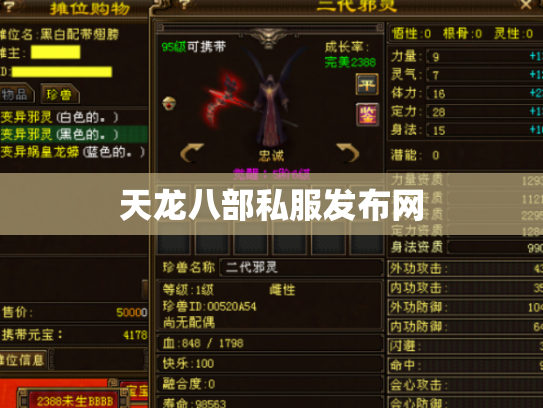 天龙八部私服发布网