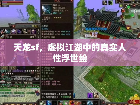 天龙sf，虚拟江湖中的真实人性浮世绘