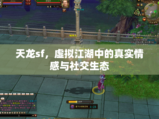 天龙sf，虚拟江湖中的真实情感与社交生态