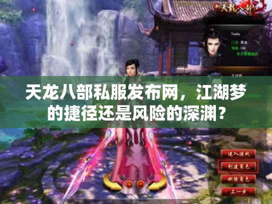 天龙八部私服发布网，江湖梦的捷径还是风险的深渊？