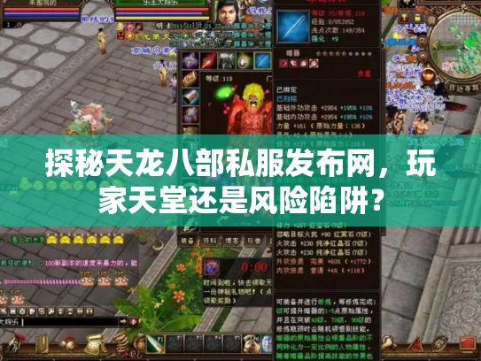 探秘天龙八部私服发布网，玩家天堂还是风险陷阱？