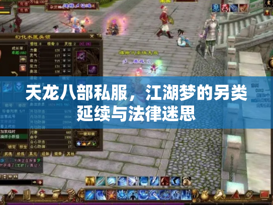 天龙八部私服，江湖梦的另类延续与法律迷思
