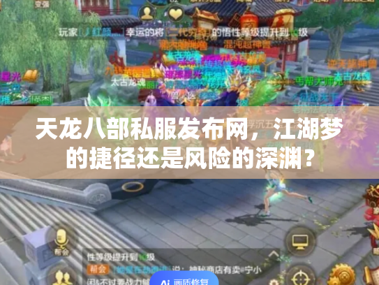 天龙八部私服发布网，江湖梦的捷径还是风险的深渊？