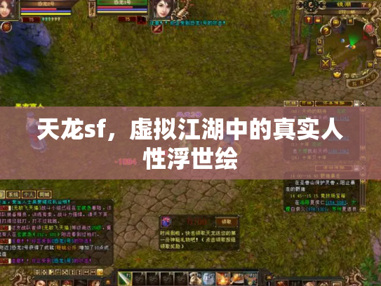 天龙sf，虚拟江湖中的真实人性浮世绘