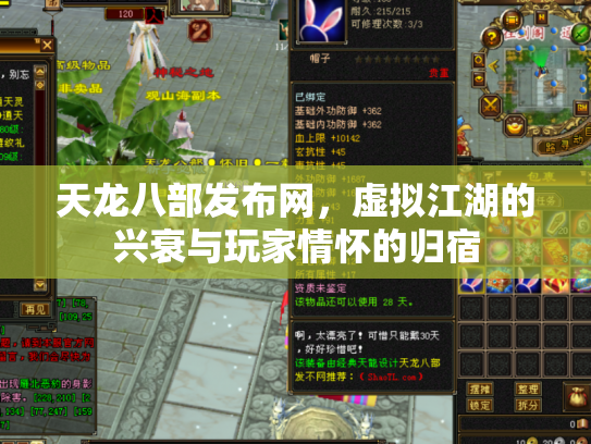 天龙八部发布网，虚拟江湖的兴衰与玩家情怀的归宿