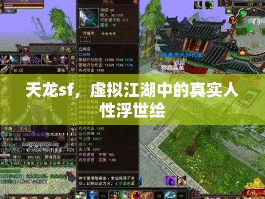 天龙sf，虚拟江湖中的真实人性浮世绘