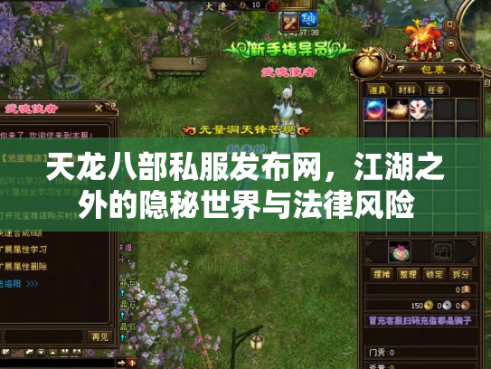 天龙八部私服发布网，江湖之外的隐秘世界与法律风险