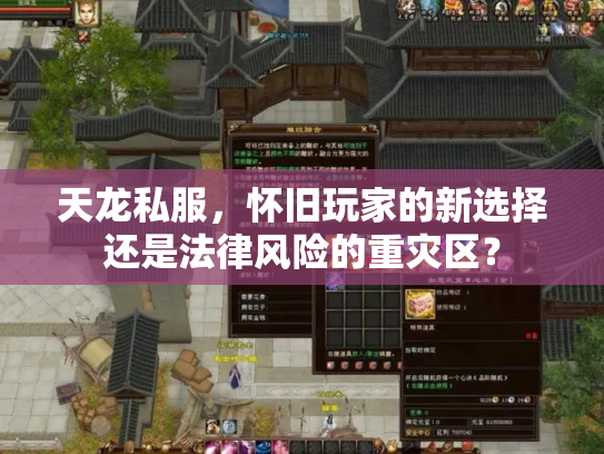 天龙私服，怀旧玩家的新选择还是法律风险的重灾区？