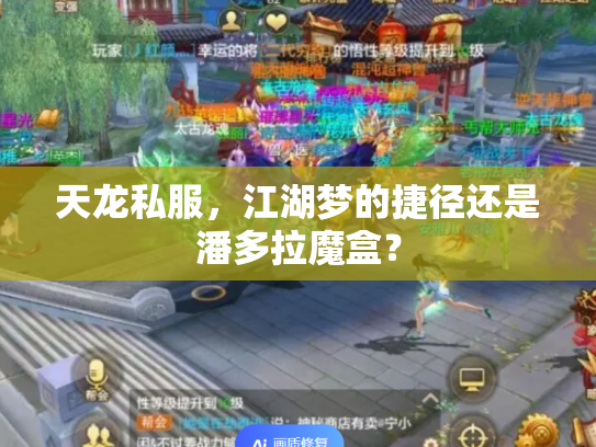 天龙私服，江湖梦的捷径还是潘多拉魔盒？