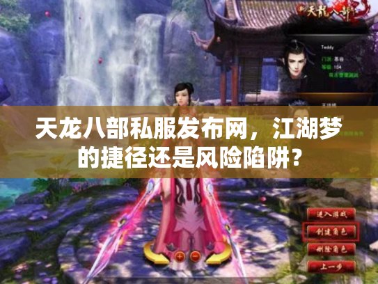 天龙八部私服发布网，江湖梦的捷径还是风险陷阱？