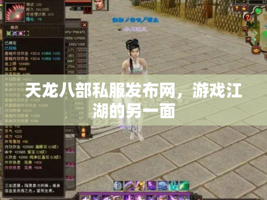 天龙八部私服发布网，游戏江湖的另一面