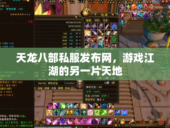 天龙八部私服发布网，游戏江湖的另一片天地