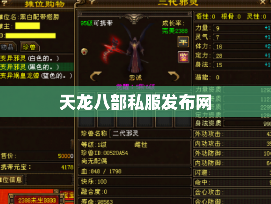天龙八部私服发布网