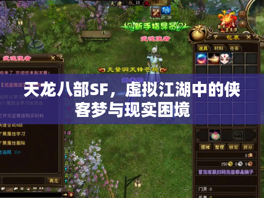 天龙八部SF，虚拟江湖中的侠客梦与现实困境