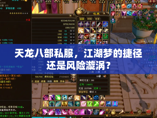 天龙八部私服，江湖梦的捷径还是风险漩涡？