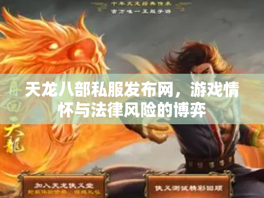 天龙八部私服发布网，游戏情怀与法律风险的博弈