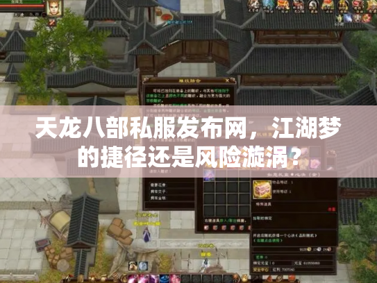 天龙八部私服发布网，江湖梦的捷径还是风险漩涡？