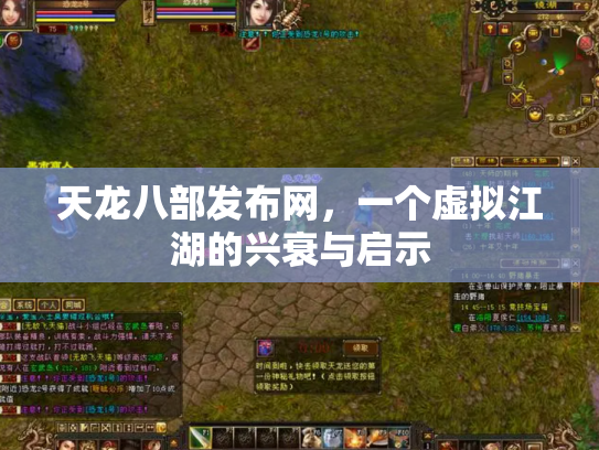 天龙八部发布网，一个虚拟江湖的兴衰与启示