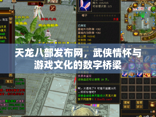 天龙八部发布网，武侠情怀与游戏文化的数字桥梁