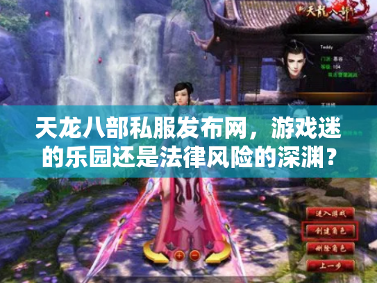 天龙八部私服发布网，游戏迷的乐园还是法律风险的深渊？