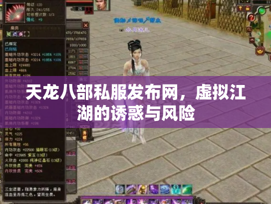 天龙八部私服发布网，虚拟江湖的诱惑与风险
