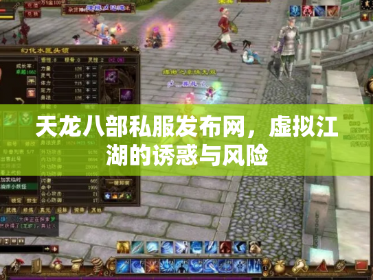 天龙八部私服发布网，虚拟江湖的诱惑与风险