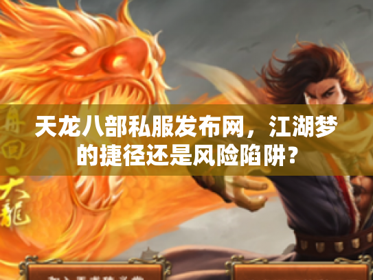天龙八部私服发布网，江湖梦的捷径还是风险陷阱？