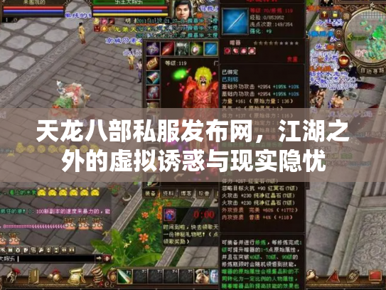 天龙八部私服发布网，江湖之外的虚拟诱惑与现实隐忧