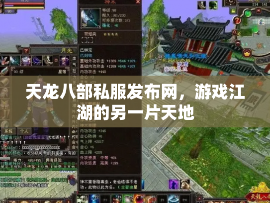 天龙八部私服发布网，游戏江湖的另一片天地