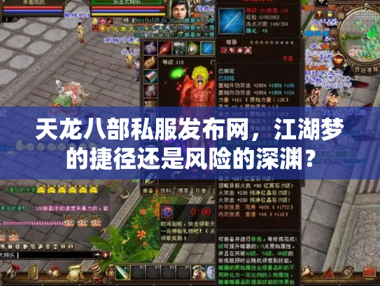 天龙八部私服发布网，江湖梦的捷径还是风险的深渊？