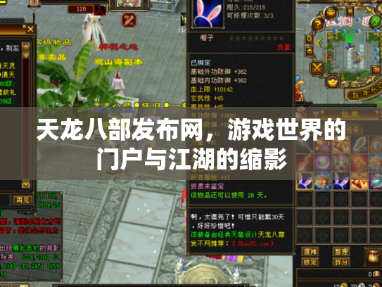 天龙八部发布网，游戏世界的门户与江湖的缩影