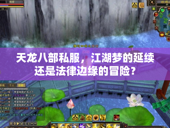 天龙八部私服，江湖梦的延续还是法律边缘的冒险？
