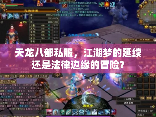 天龙八部私服，江湖梦的延续还是法律边缘的冒险？