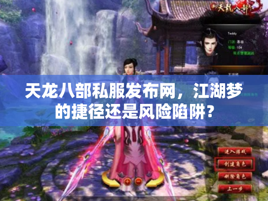 天龙八部私服发布网，江湖梦的捷径还是风险陷阱？