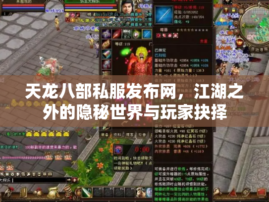 天龙八部私服发布网，江湖之外的隐秘世界与玩家抉择