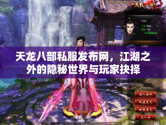 天龙八部私服发布网，江湖之外的隐秘世界与玩家抉择