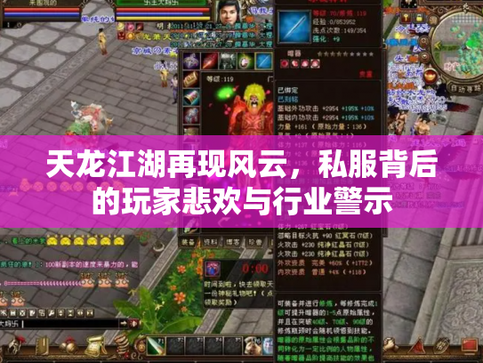 天龙江湖再现风云，私服背后的玩家悲欢与行业警示