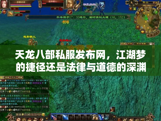 天龙八部私服发布网，江湖梦的捷径还是法律与道德的深渊？